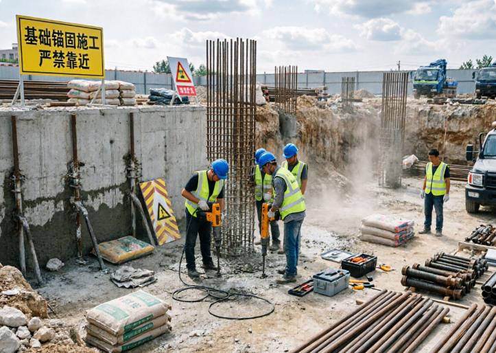 光明基础锚固施工